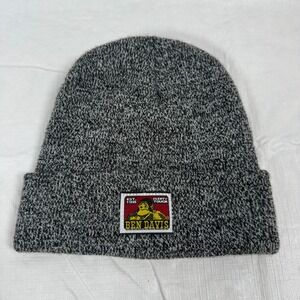 Ben Davis Mens Marled Grey Knit Cuffed Beanie Hat Made in USA